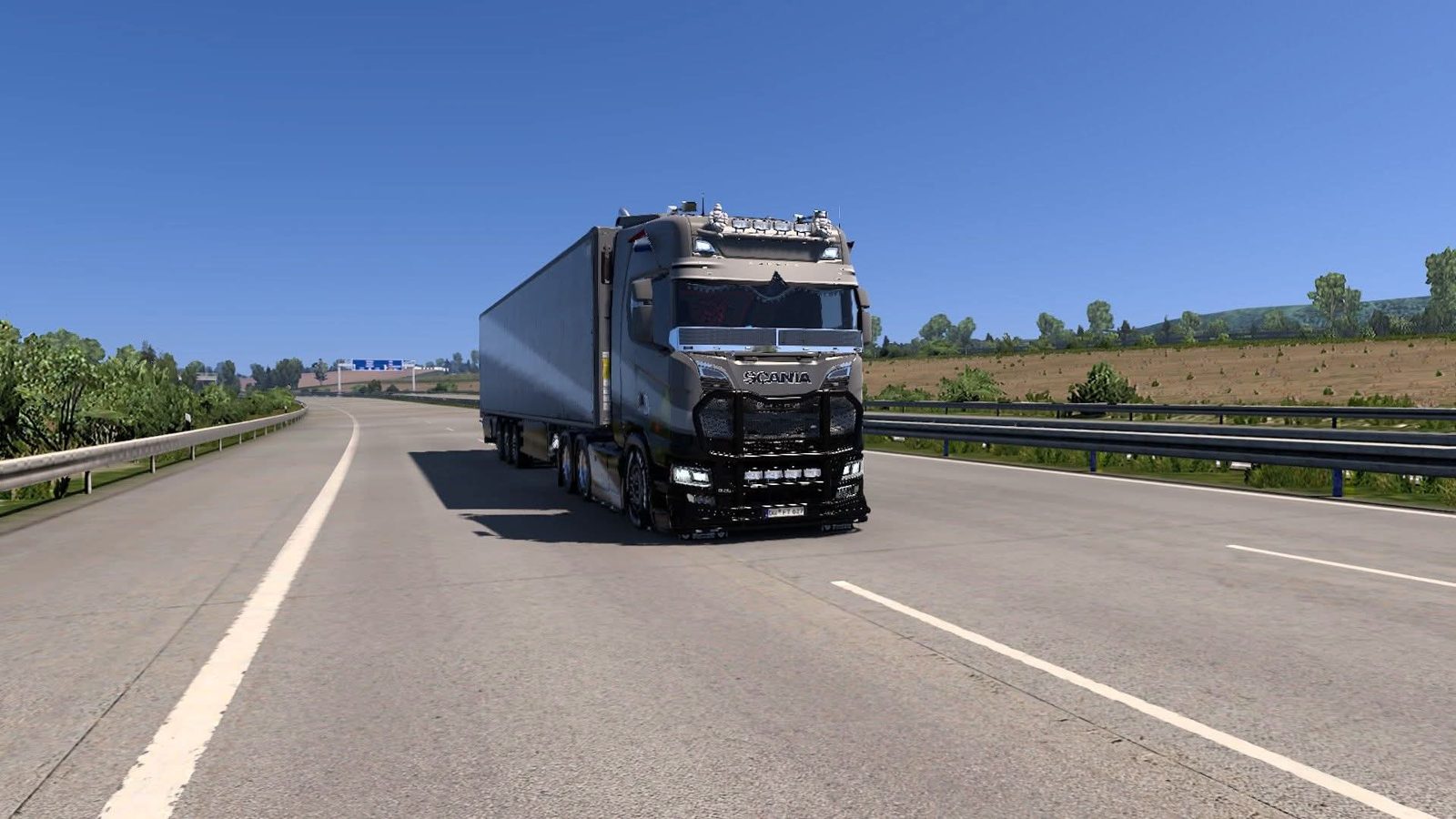 Scania on the open highway